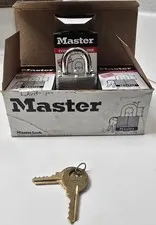 Pack of 6 NEW MASTER LOCK KEYED ALIKE WITH 2 KEYS EACH MADE IN USA NIB