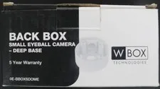 W Box-Back Box Small Eyeball Camera-Deep Base 0E-BBOXSDOME New in Box