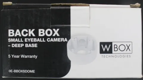 W Box-Back Box Small Eyeball Camera-Deep Base 0E-BBOXSDOME New in Box