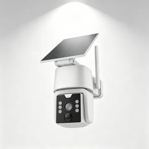 Solar Powered 4G Camera No WiFi 2K 360° Live View PIR Outdoor Security Camera