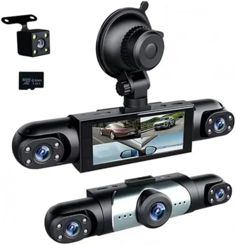 Mejor Camara De Seguridad FHD 1080P Para Carros De 360° Cámara De 4 Canales