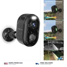 Security Cameras Wireless Outdoor, Battery Powered 2k WiFi Cameras for Home S...