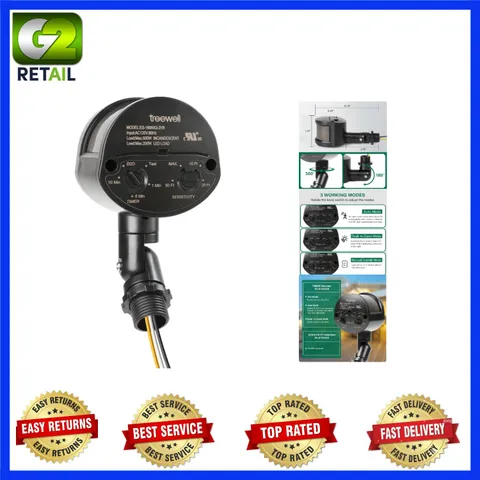 Three-Mode PIR Motion Detector - 60 Feet Range, Perfect for Outdoor Security