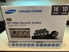 Samsung SDH-C5100 HD Video Security System 16-Channel DVR 10 Camera Kit NEW