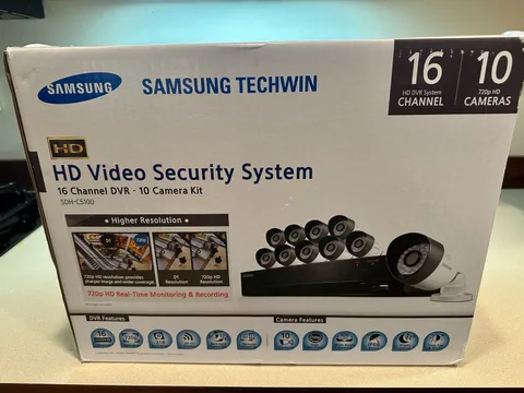 Samsung SDH-C5100 HD Video Security System 16-Channel DVR 10 Camera Kit NEW
