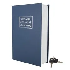 Book Safe with Key – Portable New English Dictionary Hidden Mini Safe Great f...