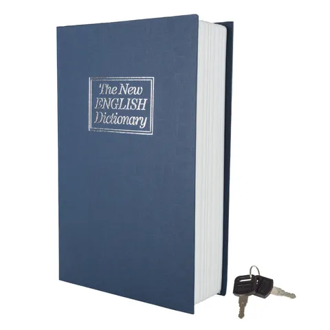 Book Safe with Key – Portable New English Dictionary Hidden Mini Safe Great f...