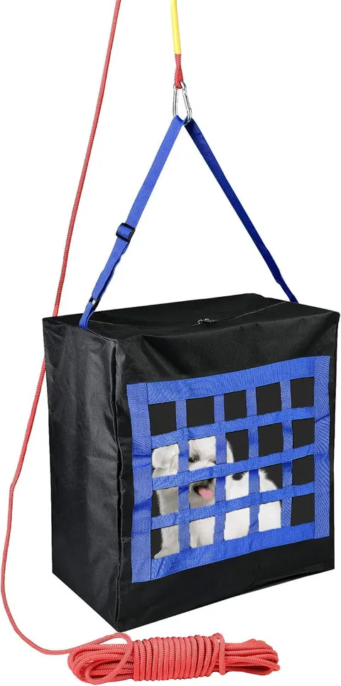 Fire Evacuation Device for Pets up to 55 Pounds - Compact Safety Equipment - Rop