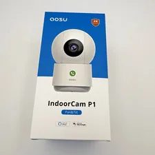 AOSU Indoor Cam P1 Security Camera - 2K HD Video, 360* Pan/Tilt, White C2E2BH11