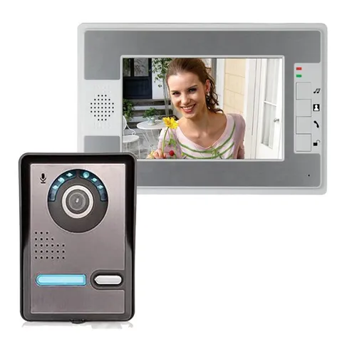 7 inch LCD Video Door Phone Doorbell Intercom Home Security System IR Camera