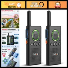 2-Way Wireless Intercom for Elderly - 3300FT Range, Rechargeable, VOX, Caregiver