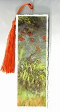 Monet Painting Giverny Garden Bookmark Goldfish Pond Hemerocallis by Water ART