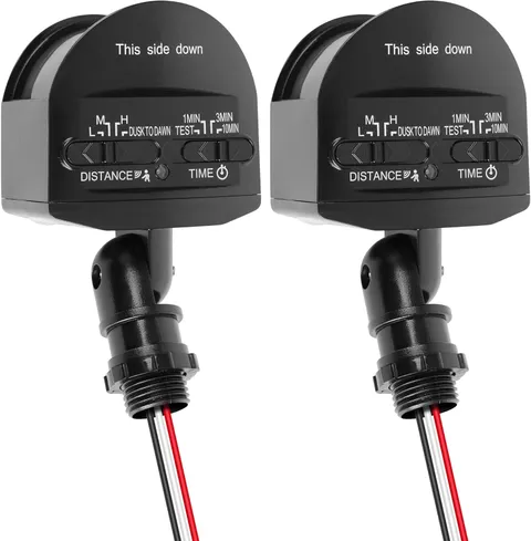 2 Pack Motion Sensor, 180-Degree Replacement Motion Detector for Outdoor Lights,