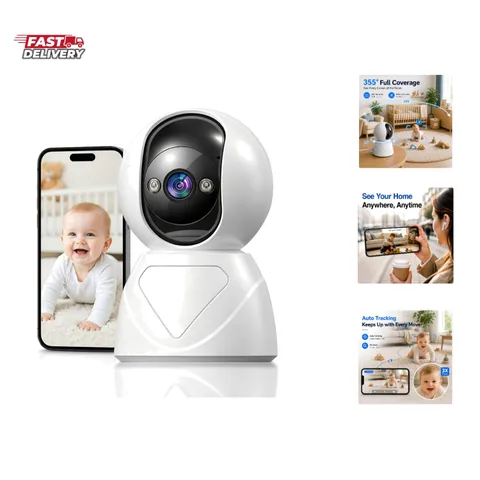 Indoor Security Camera, 5GHz 3MP Baby Monitor Camera for Baby & Pet Monitorin...