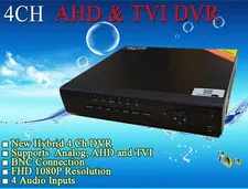 LexaCCTV Tribrid 4CH DVR for AHD TVI CVBS Analog Cameras HD/960H/FHD 4 Audio P2P