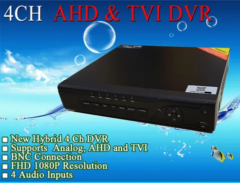 LexaCCTV Tribrid 4CH DVR for AHD TVI CVBS Analog Cameras HD/960H/FHD 4 Audio P2P