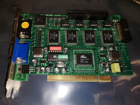 Geovision GV-800 650 750 800 V3.01 PCI 16 Port S1 DVR Desktop Card NO CORDS 