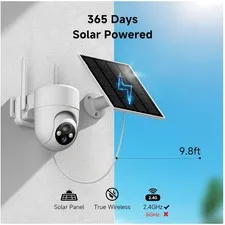 Outdoor Home Security Cameras 2K Color Night Vision
