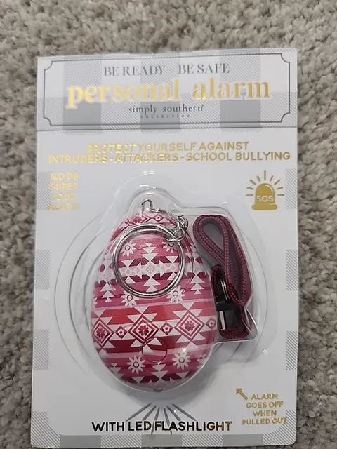 Simply Southern Be Ready Be Safe Personal Alarm 140 DB SUPER LOUD ALARM SOS