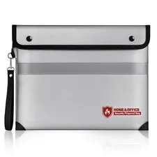 14.2x11.4 Inch Fireproof Waterproof Document Money Bag With Reflective Strip