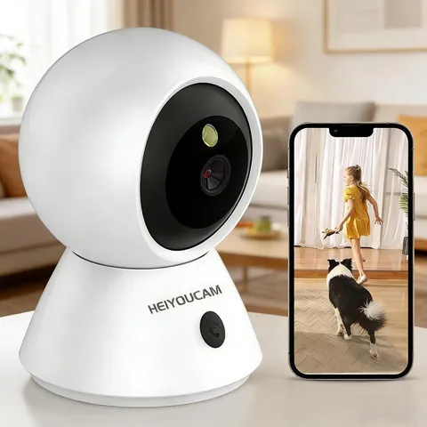 1080P Wifi Indoor Camera with App Control Pan Tilt Room Monitor Night Vision Two