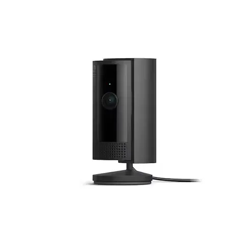 Ring Stick Up Cam Plug-in Wired Indoor/Outdoor Camera Black
