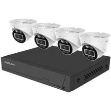Foscam FNA108E-T4-2T 8-Channel 4K POE CCTV Set With 4 Cameras