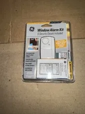 GE Window Alarm Kit Personal Security 1 window alarm & 5 security decals 