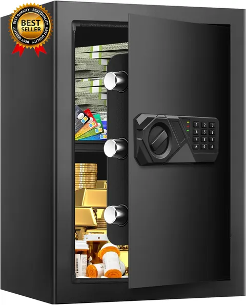 3.0 Cuft Fireproof Safe for Home Use, Digital Home Safes Fireproof Waterproof wi