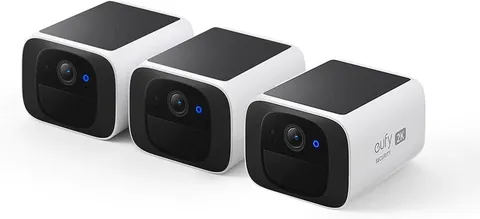 Eufy Security S220 Solocam 3-Cam Pack, Home Security System Built-In 8GB, 2K Res