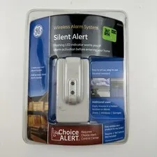 Replacement Silent Wireless Alarm System Flashing LED GE Choice Alert 45137 GE 