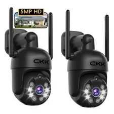 3k Security Camera Wireless Outdoor, WiFi Cameras for Home Security 5MP