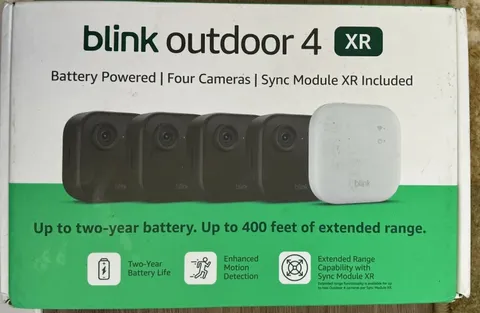 Blink Outdoor 4 XR Four Camera System With Sync Module XR Bundle