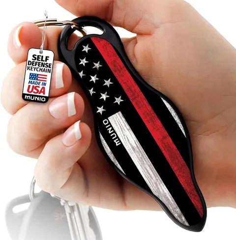 Thin Red Line Kubotan MUNIO Keychain TSA Approved