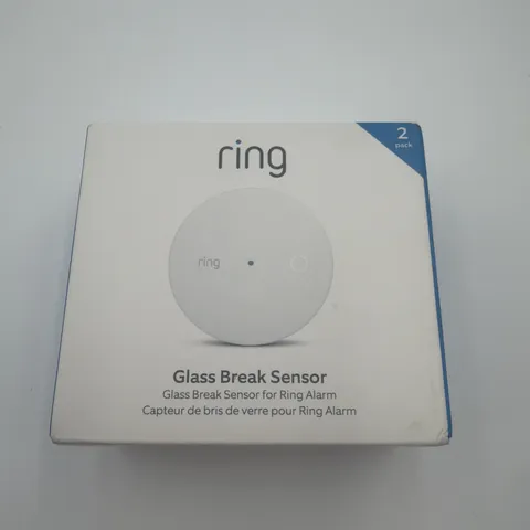 Ring Alarm Glass Break Sensor 2-Pack 4AG1S1-0EN0 New