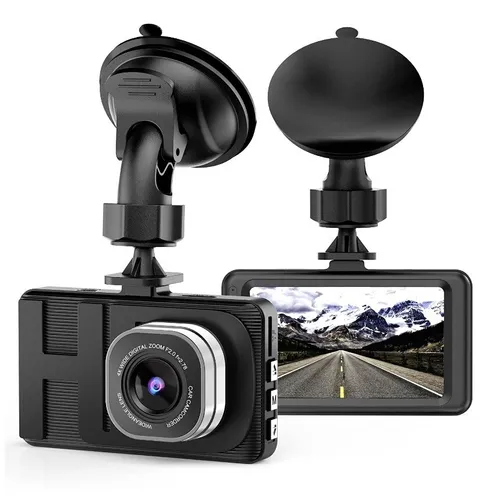 VKAKA Dash Cam - 3.0” DVR Monitor Camera Video Recording System in Full HD 1080p