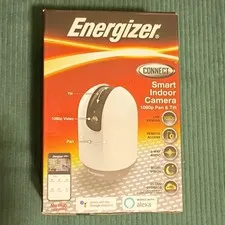 Energizer Smart Indoor Camera 1080p Pan/Tilt Wi-Fi White Alexa/Google