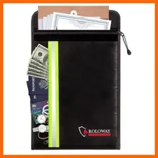 Fireproof Envelope for Cash, Legal Documents Safe 15 x 11 inch with 2 Pockets...