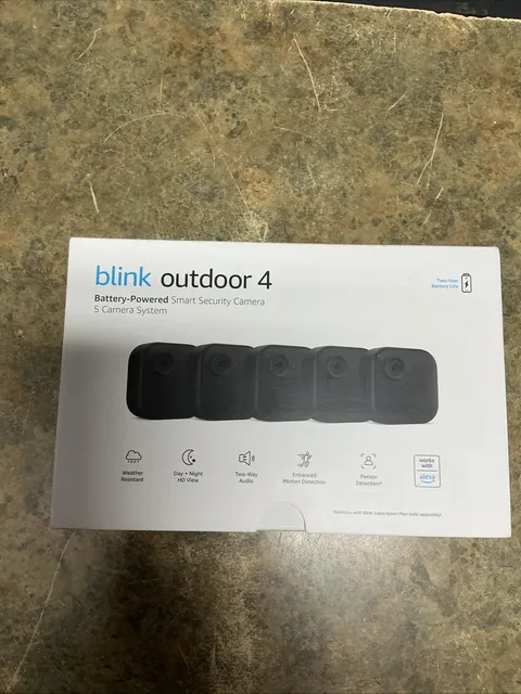 Blink Outdoor 4 (4th Gen) - 5 Camera Home Security System [New - Factory Sealed]