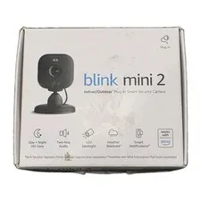 Blink Mini 2 Security Camera 1080p Wired Indoor Outdoor Night Vision Audio