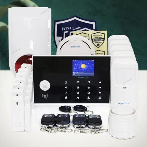 HOMSECUR DIY 4G WIFI Burglar Alarm System App Monitor Touchscreen Control Panel