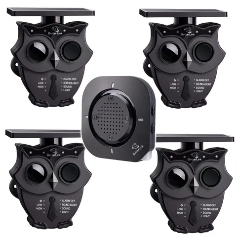 1/2 Mile Long Range Solar Wireless Driveway Alarm System IP65 Weatherproof Ou...