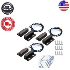 Durable NO/NC Magnetic Door Sensors - 100V, 0.5A, 3 Sets for Easy Installation