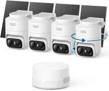 Eufy Security Eufycam C37 4-Cam Kit, 360° Pan&Tilt Auto Tracking | Wireless Outd