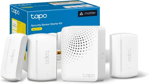Tapo Door Sensor Starter KIT, Matter Compatible, 3X Smart Door Window Contact Se