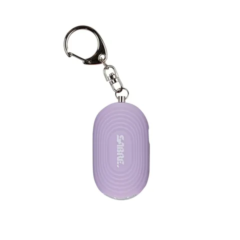 SABRE 2 in 1 Personal Alarm with LED Light and Snap Hook Keychain Lavender