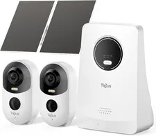 Solar Security Cameras Outdoor Wireless, 2K Home Security Camera System, Offline