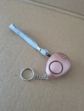 Rose Gold Personal Attack Alarm with Keyring and Lanyard- VERY LOUD