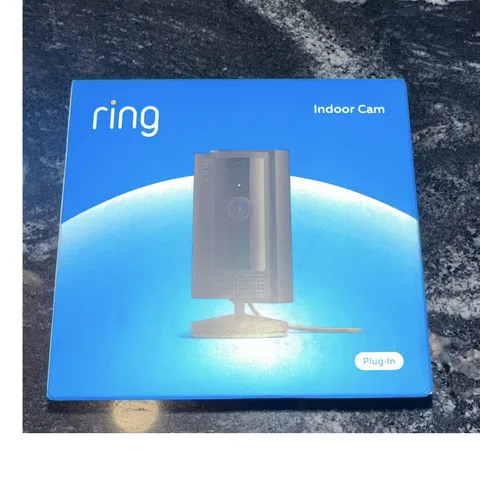 Ring Indoor Cam (2nd Gen) Plug-In Black Wi-Fi Home Security Camera iOS Android