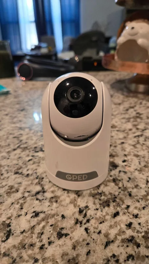 GPED Indoor Surveillance Camera IP/Network Wi-Fi Wired Color White baby camera